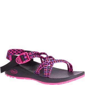Chaco Z/Cloud X Sandals Tartan Magenta Double Strap Women's Size 8